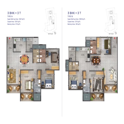 Unit Plan - 3BHK