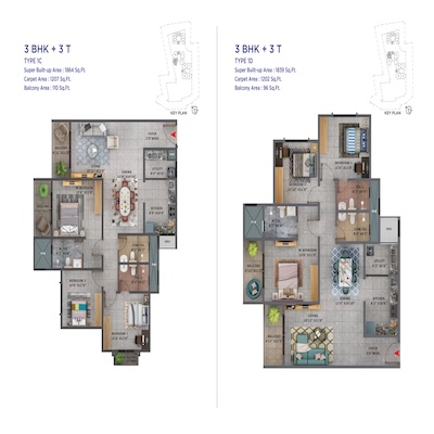 Unit Plan - 3BHK
