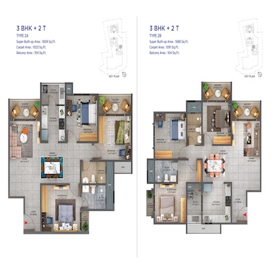 Unit Plan - 3BHK